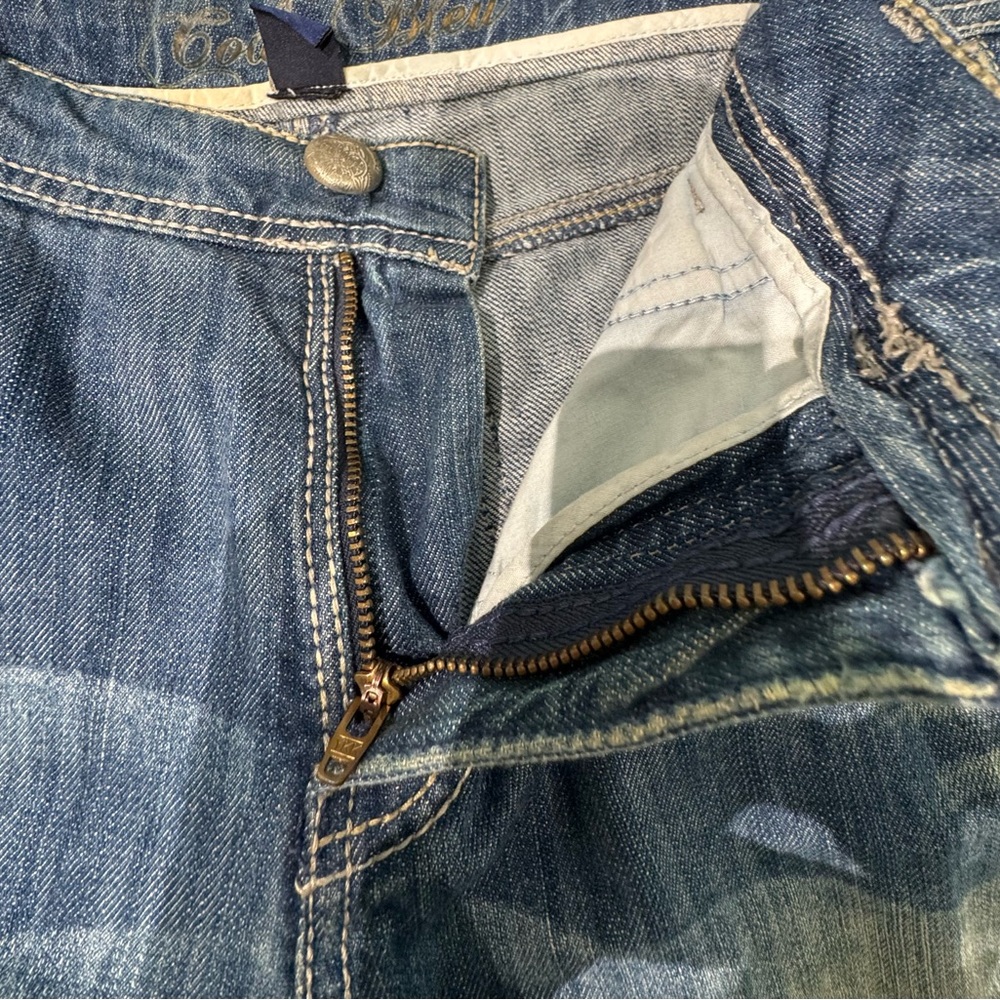 Code Bleu Indigo Buttoned Jeans Size 8 - image 6